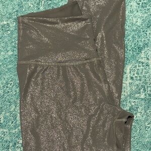Beyond Yoga Shimmer Gray Leggings